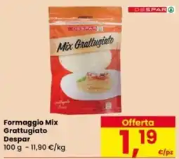 Eurospar Formaggio Mix Grattugiato Despar offerta