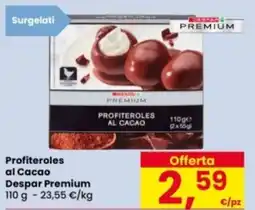 Eurospar Profiteroles al Cacao Despar Premium offerta