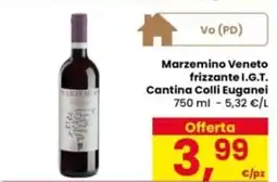 Eurospar Marzemino Veneto frizzante I.G.T. Cantina Colli Euganei offerta