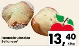 Eurospar Focaccia Classica Bellunese offerta