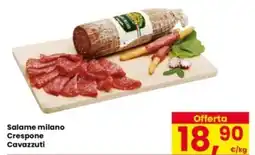Eurospar Salame milano Crespone Cavazzuti offerta