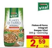 Eurospar Flakes di Farro Integrali Despar Vital offerta