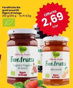 Eurospar Fiordifrutta Bio gusti assortiti Rigoni di Asiago offerta