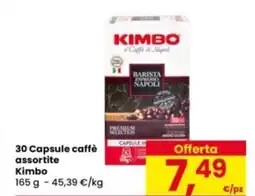 Eurospar 30 Capsule caffè assortite Kimbo offerta