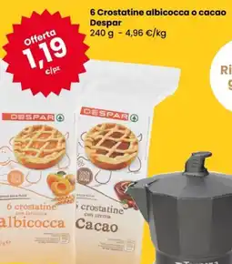 Eurospar 6 Crostatine albicocca o cacao Despar offerta