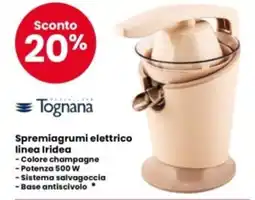 Eurospar Tognana Spremiagrumi elettrico linea Iridea offerta