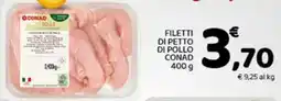 Conad Filetti di petto di pollo CONAD offerta