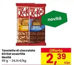 Eurospar Tavolette di cioccolato Kit Kat assortite Nestlè offerta