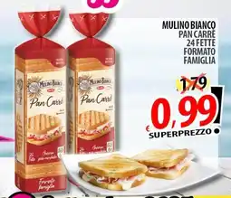 Il Genio Supermercato Mulino bianco pan carrè 24 fette formato famiglia offerta