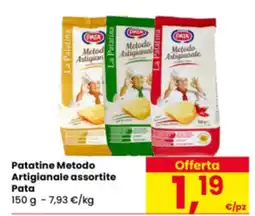 Eurospar Patatine Metodo Artigianale assortite Pata offerta