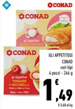 Conad Gli appetitosi conad vari tipi 4 pezzi offerta