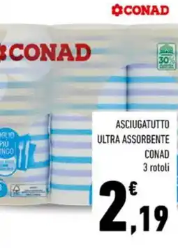 Conad Asciugatutto ultra assorbente CONAD offerta