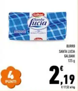 Conad Burro santa lucia GALBANI offerta