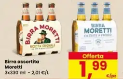 Eurospar Birra assortita Moretti offerta