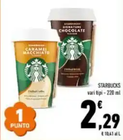 Conad STARBUCKS vari tipi offerta