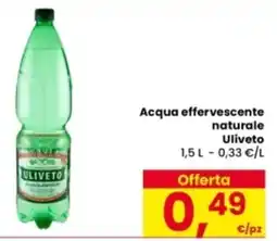 Eurospar Acqua effervescente naturale Uliveto offerta