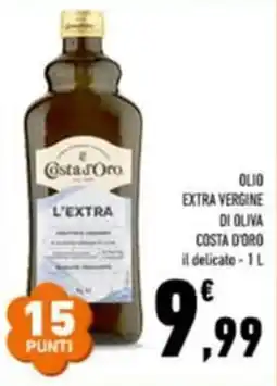 Conad Olio extra vergine di oliva COSTA D'ORO offerta