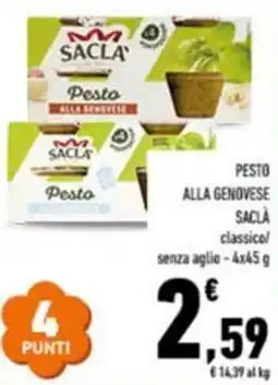 Conad Pesto alla genovese SACLÀ offerta