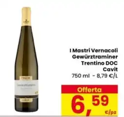 Eurospar I Mastri Vernacoli Gewürztraminer Trentino DOC Cavit offerta