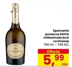 Eurospar Spumante prosecco DOCG millesimato brut La Gioiosa offerta