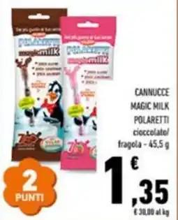 Conad Cannucce magic milk POLARETTI offerta