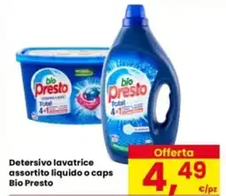 Eurospar Detersivo lavatrice assortito liquido o caps Bio Presto offerta
