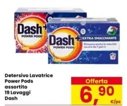 Eurospar Detersivo Lavatrice Power Pods assortito 19 Lavaggi Dash offerta