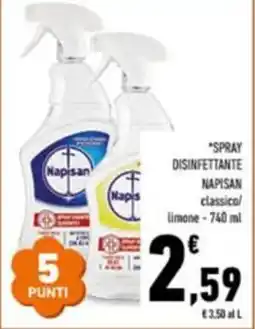 Conad Spray disinfettante NAPISAN offerta