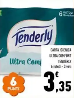 Conad Carta igienica ultra comfort TENDERLY offerta