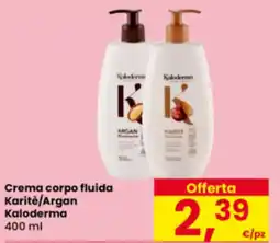 Eurospar Crema corpo fluida Karitè/Argan Kaloderma offerta