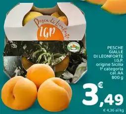 Conad Pesche gialle di leonforte I.G.P. offerta