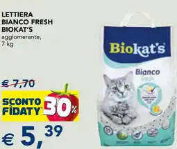 Esselunga Lettiera bianco fresh BIOKAT'S offerta