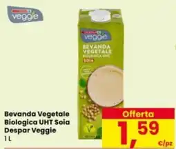 Eurospar Bevanda Vegetale Biologica UHT Soia Despar Veggie offerta