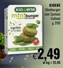 Famila KIOENE Miniburger con Spinaci italiani offerta