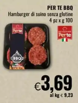 Famila PER TE BBQ Hamburger di suino senza glutine offerta