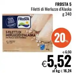 Famila FROSTA 5 Filetti di Merluzzo d'Alaska offerta