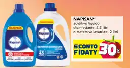 Esselunga Napisan additivo liquido disinfettante, o detersivo lavatrice offerta