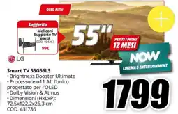 MediaWorld LG Smart TV 55G56LS offerta