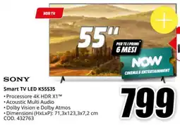 MediaWorld SONY Smart TV LED K55535 offerta