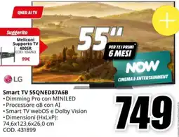 MediaWorld LG Smart TV 55QNED87A6B offerta