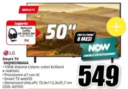 MediaWorld LG Smart TV 50QNED80A6A offerta