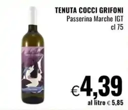 Famila TENUTA COCCI GRIFONI Passerina Marche IGT offerta