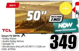 MediaWorld TCL Smart TV 50P7K offerta