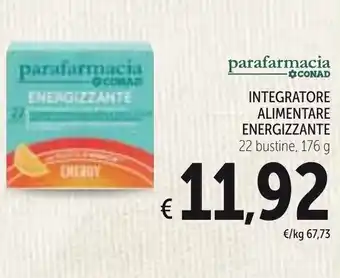 Parafarmacia Conad Integratore Alimentare Energizzante 22 bustine, 176g