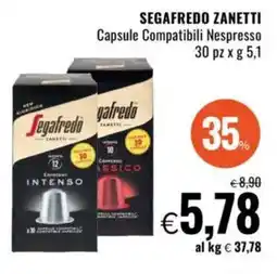 Famila SEGAFREDO ZANETTI Capsule Compatibili Nespresso offerta