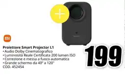MediaWorld Proiettore Smart Projector L1 offerta
