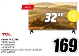 MediaWorld TCL Smart TV 32S4K offerta