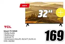 MediaWorld TCL Smart TV 32S4K offerta