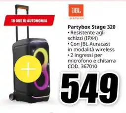 MediaWorld JBL Partybox Stage 320 offerta