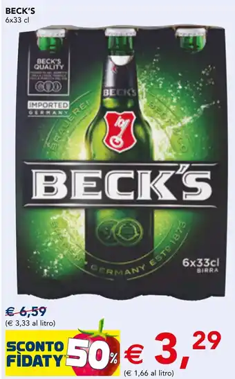 Esselunga Beck's offerta